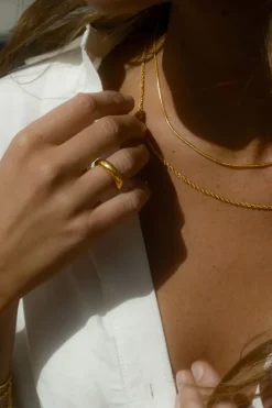 Mockberg Snake Kedja Guld><noscript><img width=