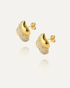 Soirée Gold Earring><noscript><img width=