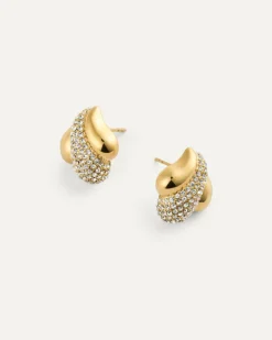 Soirée Gold Earring><noscript><img width=