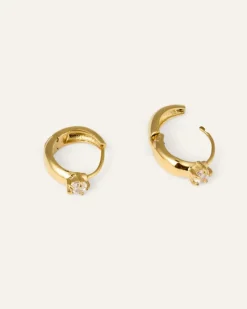 Soleil Hoops Örhängen Guld><noscript><img width=
