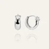 Soleil Hoops Örhängen Silver>Mockberg Sale