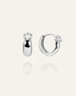 Soleil Hoops Örhängen Silver>Mockberg Sale