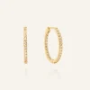 Sparkle Large Hoops Örhängen Guld>Mockberg Discount