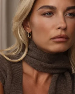 Sparkle Large Hoops Örhängen Guld>Mockberg Discount
