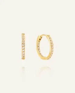 Sparkle Medium Hoops Örhängen Guld>Mockberg Hot
