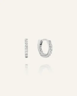 Sparkle Mini Hoops Örhängen Silver>Mockberg Clearance