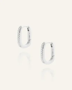 Sparkle Small U-Hoops Örhängen Silver>Mockberg Discount
