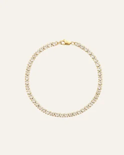 Mockberg Tennis Guld>Armband