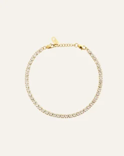 Mockberg Tennis Guld>Armband