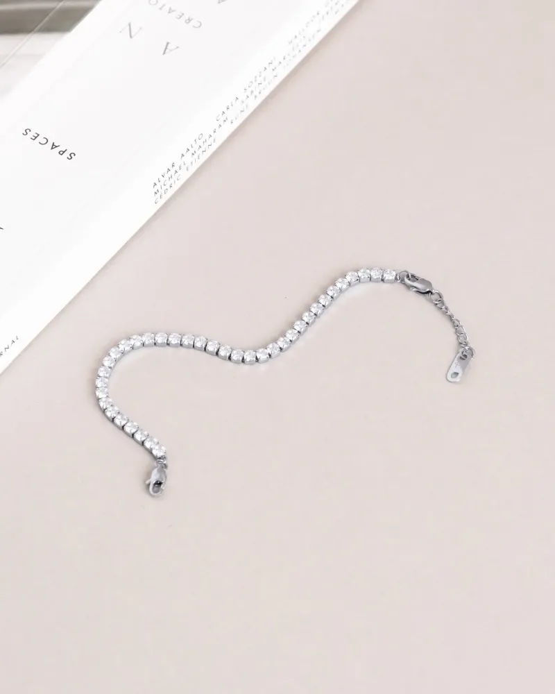 Mockberg Tennis Silver MOM990>Armband Outlet