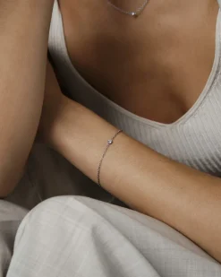 Mockberg Thin Diamond Silver>Armband Outlet