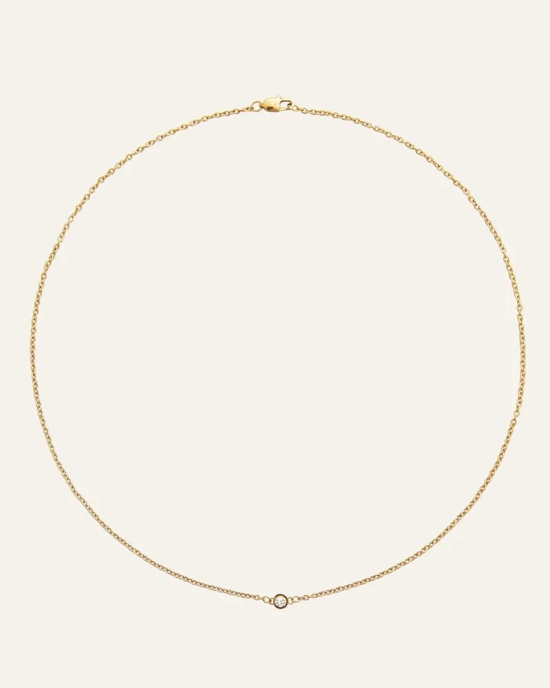 Mockberg Thin Diamond Guld>Halsband Clearance