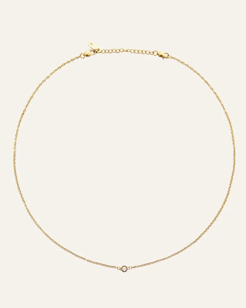 Mockberg Thin Diamond Guld>Halsband Clearance