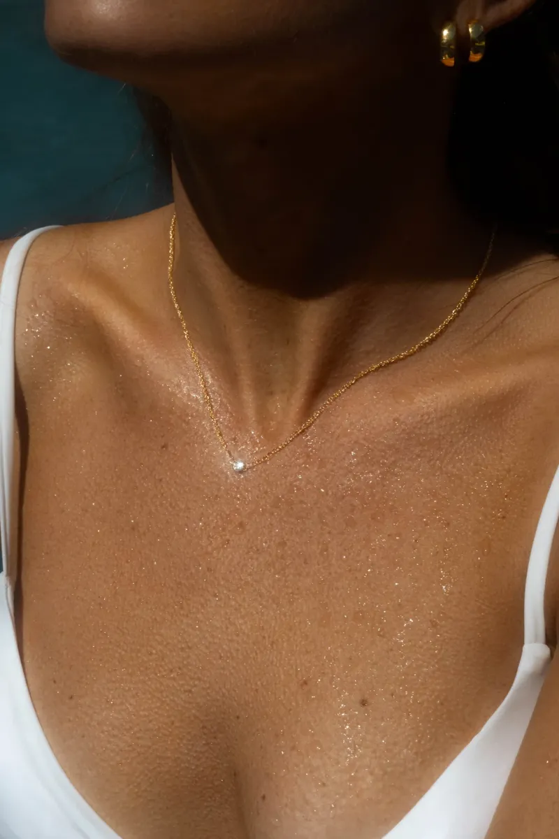 Mockberg Thin Diamond Guld>Halsband Clearance