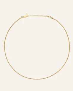 Mockberg Thin Rope Guld>Halsband Sale