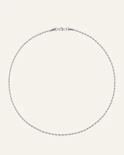 Mockberg Thin Rope Halsband Silver>Armband