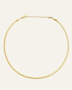 Mockberg Thin Snake Guld>Halsband Discount