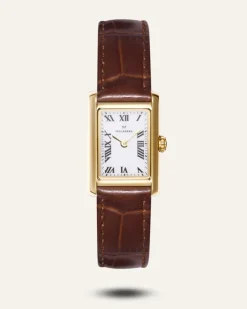 Mockberg Timeless Brown Leather Gold Watch MB0247>Klockor Best
