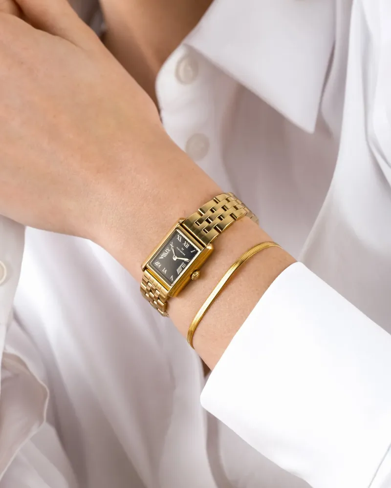 Mockberg Timeless Gold Noir MO243>Klockor Hot