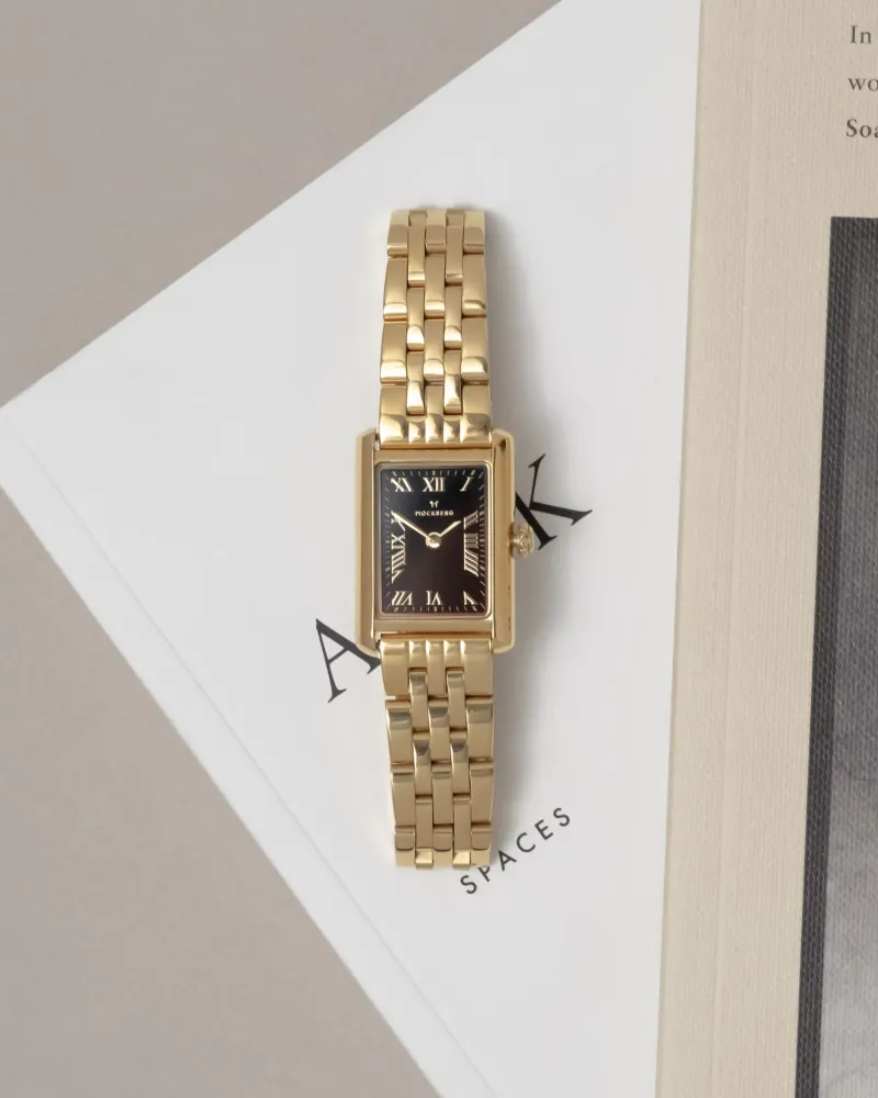 Mockberg Timeless Gold Noir MO243>Klockor Hot