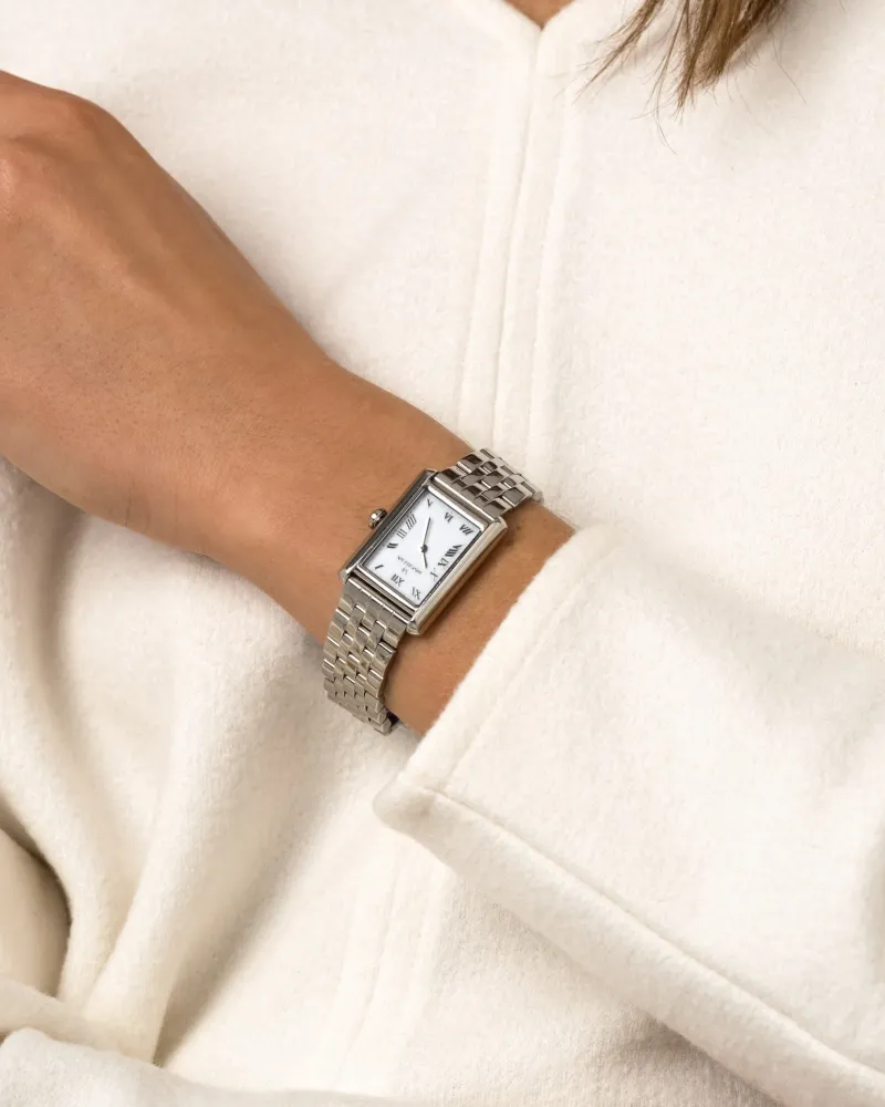 Mockberg Timeless Grand Silver MO312>Klockor Hot