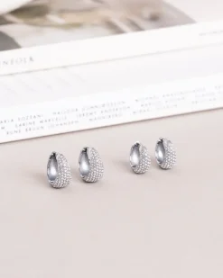 Treasure Örhängen Medium Silver><noscript><img width=