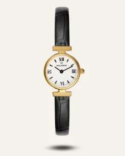 Mockberg Vintage Leather Gold Watch MB0249>Klockor Hot