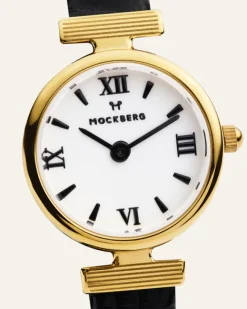 Mockberg Vintage Leather Gold Watch MB0249>Klockor Hot