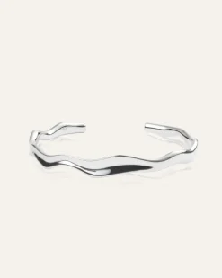 Mockberg Wavy Bolded Cuff Silver>Armband Online
