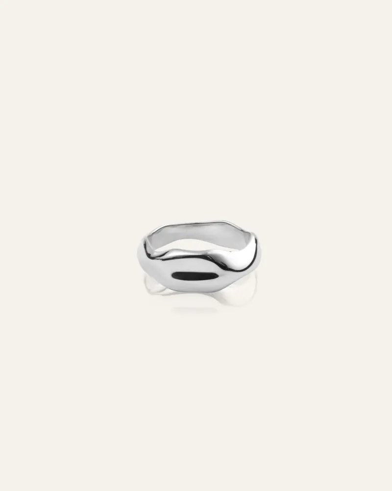 Mockberg Wavy Bolded Ring Silver>Armband Sale