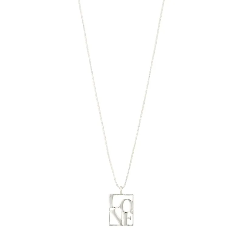 PILGRIM Love Tag Silver 542416041>HALSBAND