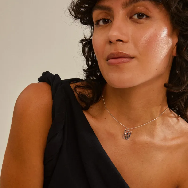 PILGRIM Love Tag Silver 542416041>HALSBAND
