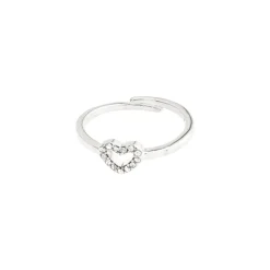 Lulu Crystal Ring Silver 632316064>PILGRIM Hot