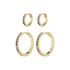 PILGRIM Reign Hoop 2-pack Örhängen Guld 662412803>ÖRHÄNGEN Best