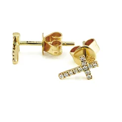 Örhängen i 18K Guld med 0.07ct TW/SI Diamanter – MSF08G>