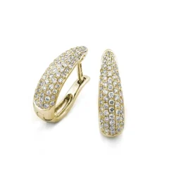 Örhängen i 18K Guld med 0.43ct TW/SI Diamanter – MSF57G> Best