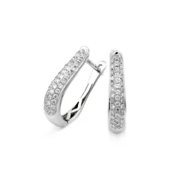 Örhängen i 18K Vitguld med 0.24ct TW/SI Diamanter – MSF53W> Hot