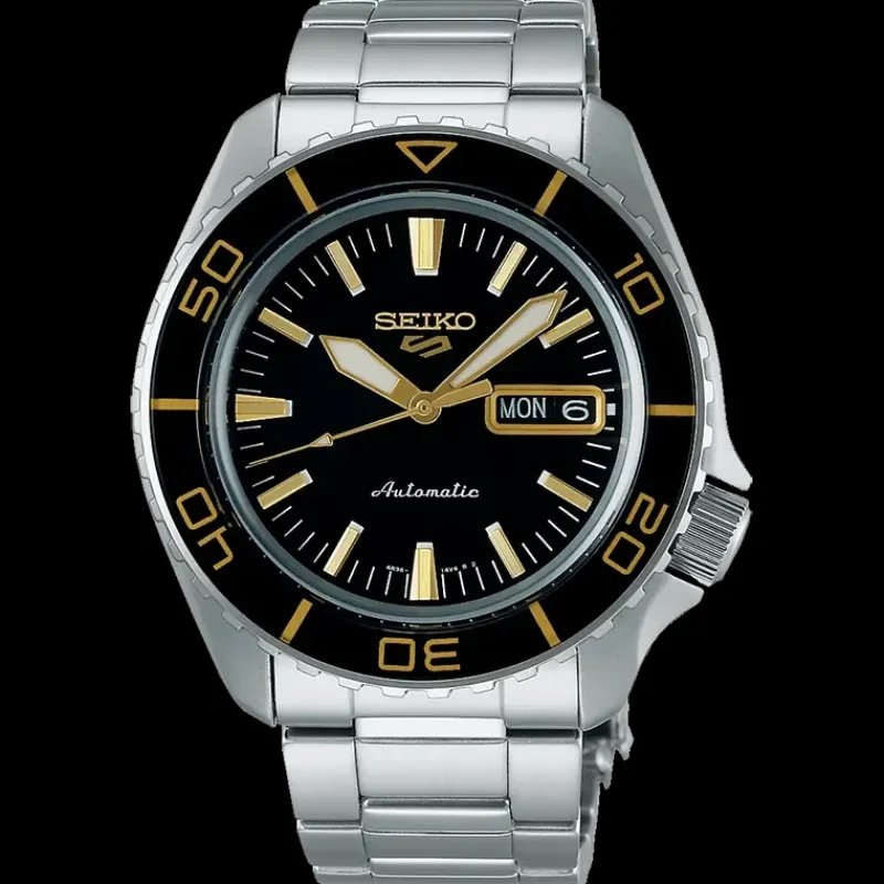 Seiko 5 Sports Automatic 42.5mm Blacktone Redux SRPK99K1>5 Sports Seiko Online