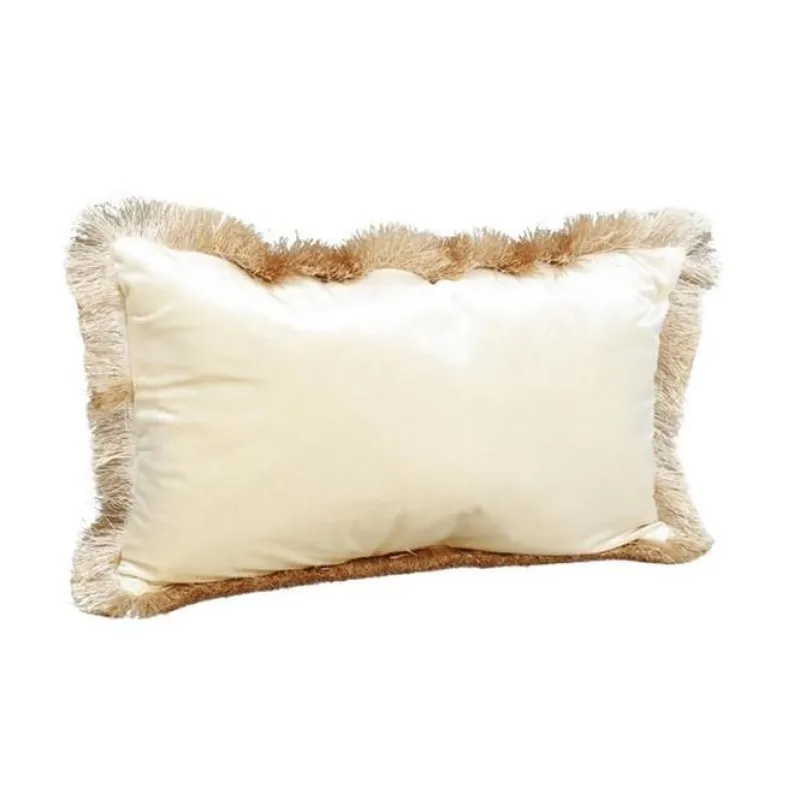 – Kudde med fransar 40 x 60cm O-2108C>Stjernsund Clearance