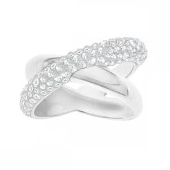 Crystaldust Cross Ring 5367596>Swarovski New