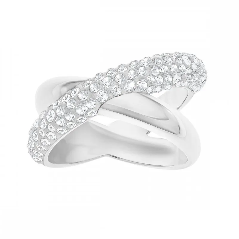 Crystaldust Cross Ring 5367596>Swarovski New