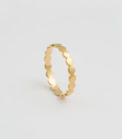 Syster P Beaches Flat Dot Ring Guld><noscript><img width=