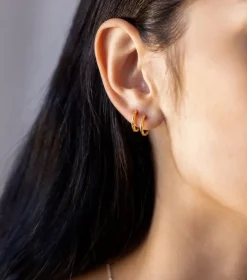 Syster P Beloved Fat Small Hoops Guld><noscript><img width=