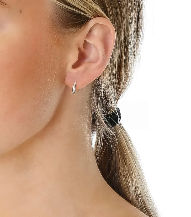 Syster P Beloved Fat Small Hoops Silver>Örhängen Sale