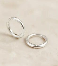 Syster P Beloved Fat Small Hoops Silver><noscript><img width=