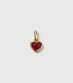 Syster P Beloved Hjärta Pink Quartz Hängsmycke Guld>Berlocker Outlet
