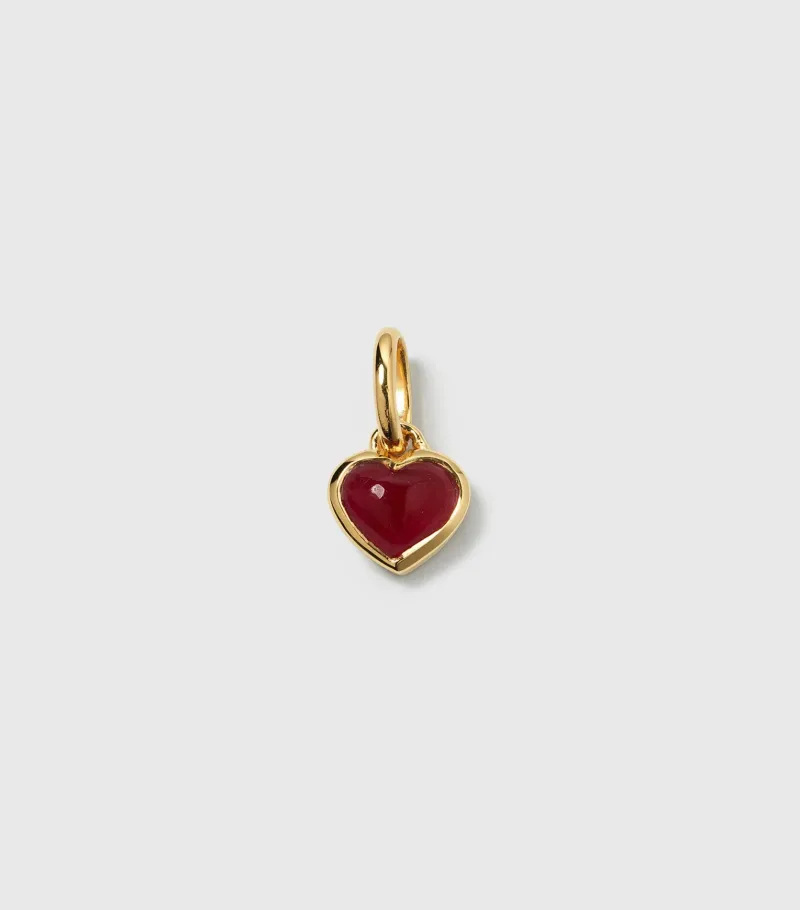 Syster P Beloved Hjärta Pink Quartz Hängsmycke Guld>Berlocker Outlet