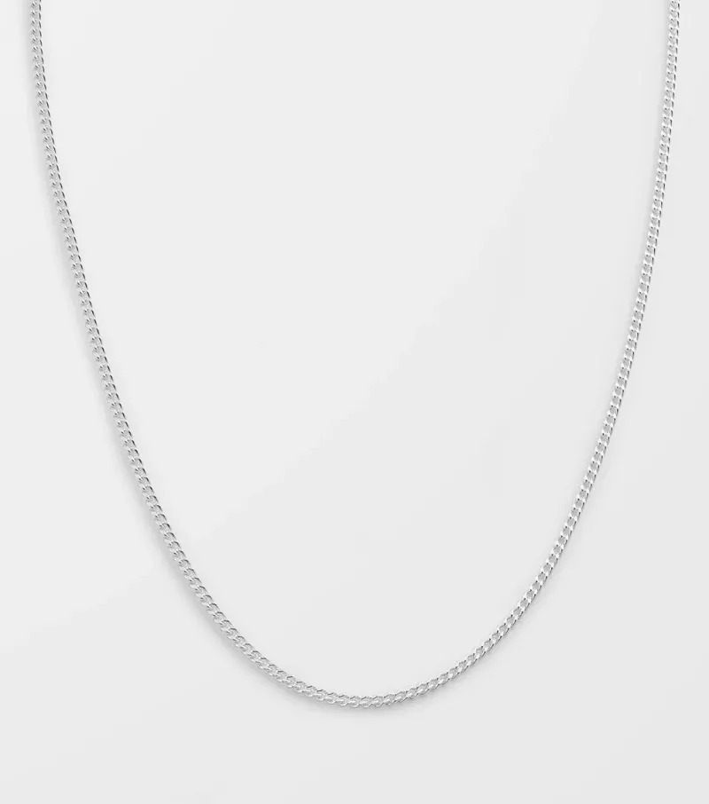 Syster P Beloved Kort Curb Kedja Silver>Halsband Discount