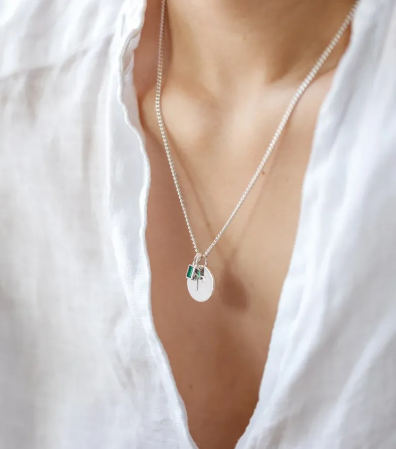 Syster P Beloved Kort Curb Kedja Silver>Halsband Discount