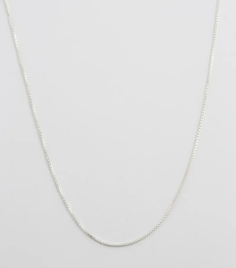 Syster P Beloved Lång Box Kedja Silver>Halsband Discount